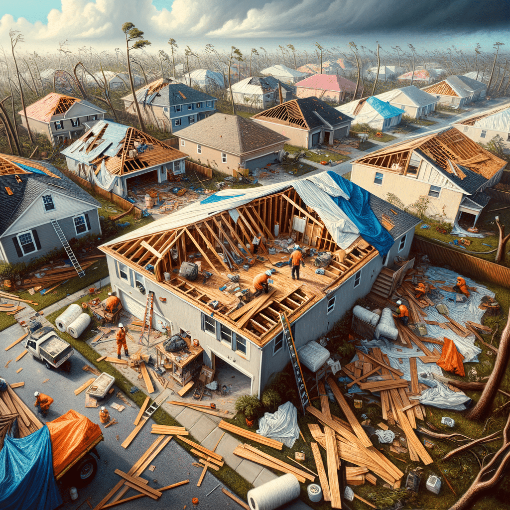 Orange Park hurricane damage roof restoration