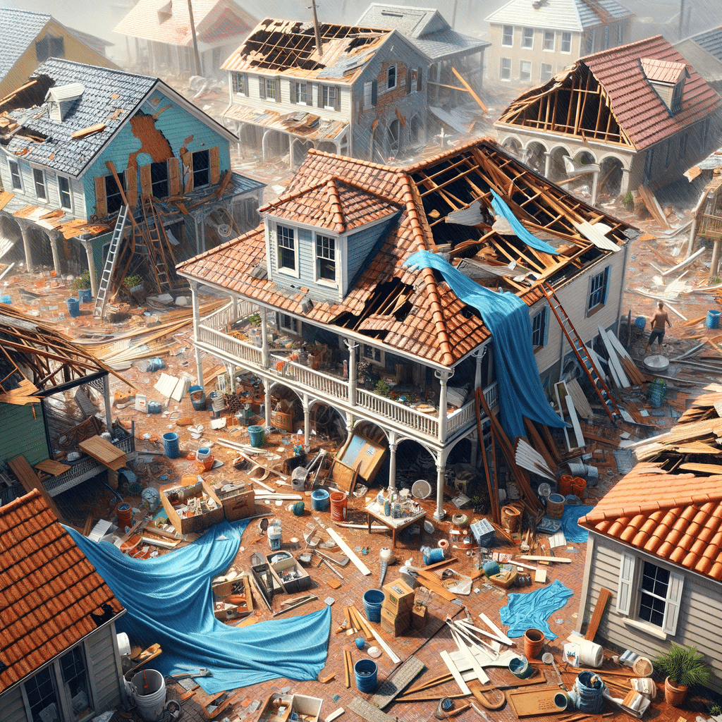 St. Augustine storm damage roof repair